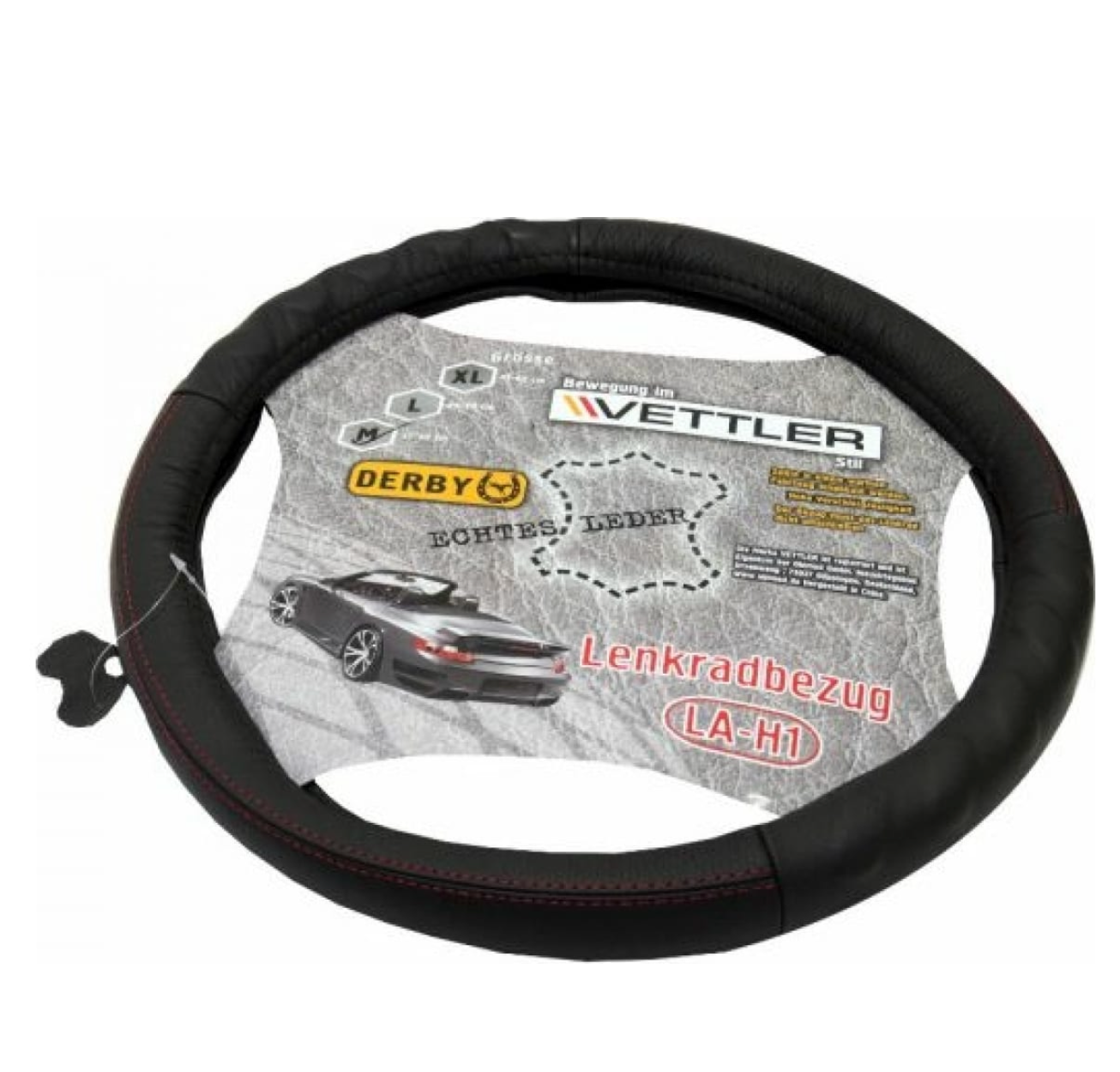 

VETTLER Оплетка на руль XL 41-42 см. (Газель) нат кожа Черный VETTLER DERBY