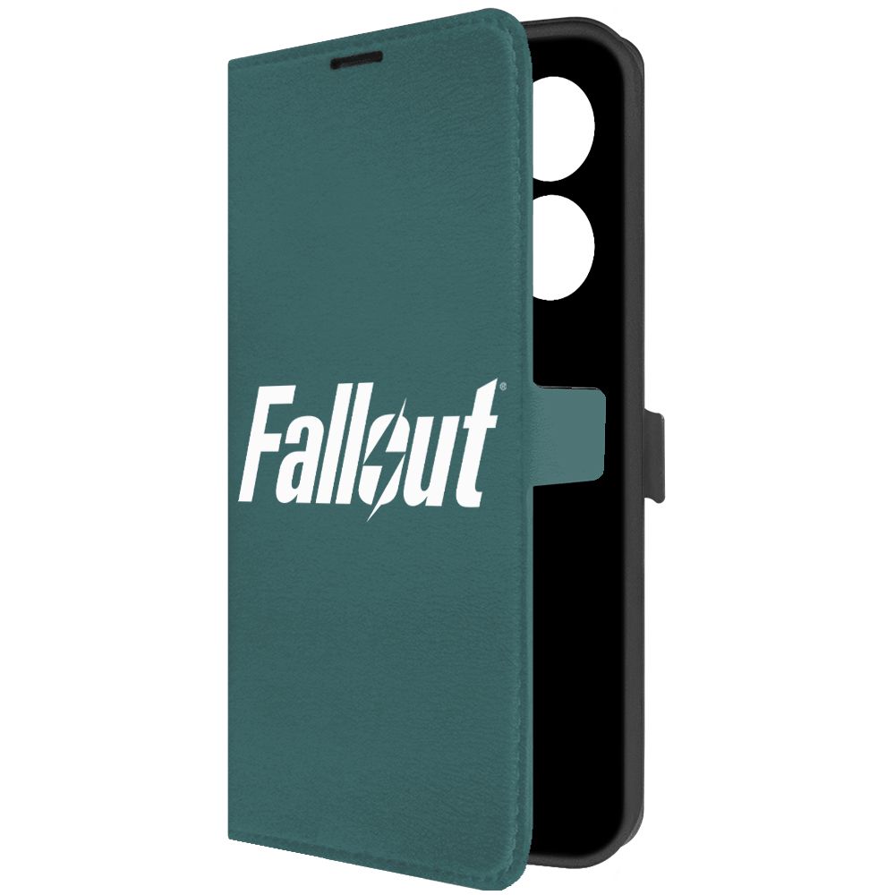 

Чехол-книжка Krutoff Eco Book для Tecno Camon 20 Fallout зелёный опал, Зеленый