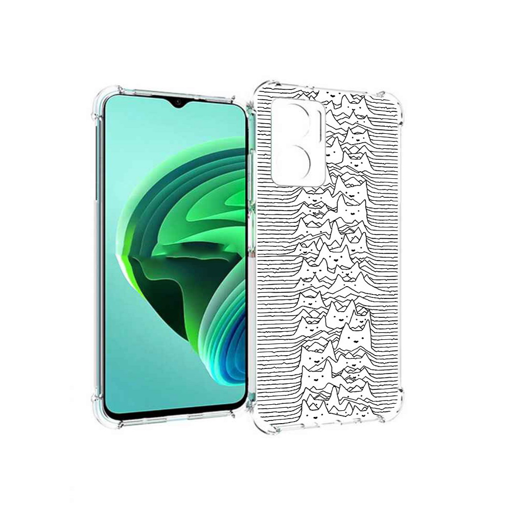 

Чехол MyPads черно белые коты 3D для Xiaomi Redmi Note 11E 5G/Redmi 11 Prime 5G, Прозрачный, Tocco