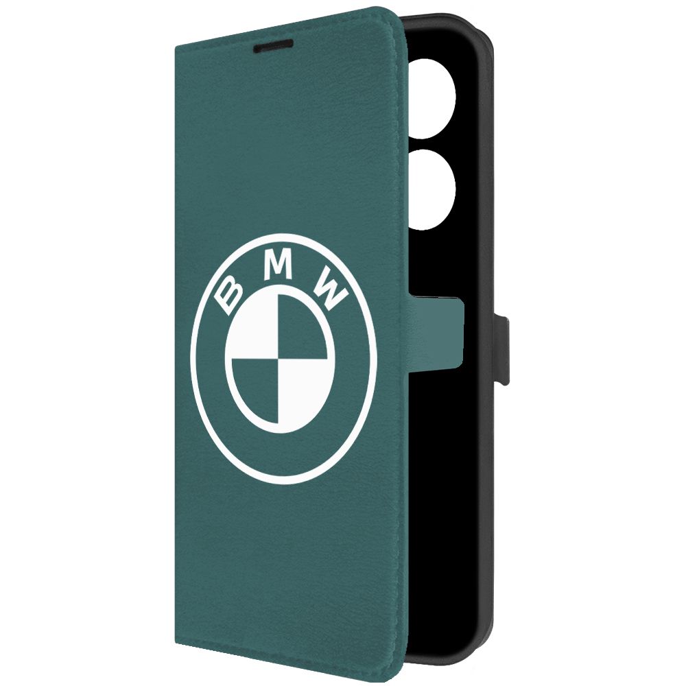 

Чехол-книжка Krutoff Eco Book для Tecno Camon 20 BMW зелёный опал, Зеленый