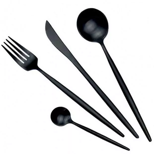 Набор столовых приборов Xiaomi Maison Maxx Stainless Steel Modern Flatware Set Black