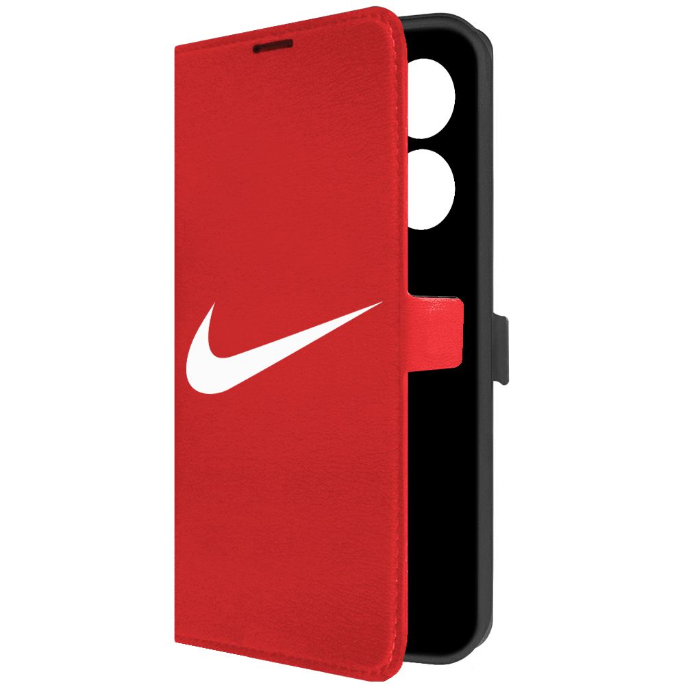 

Чехол-книжка Krutoff Eco Book для Tecno Camon 20 Nike красный