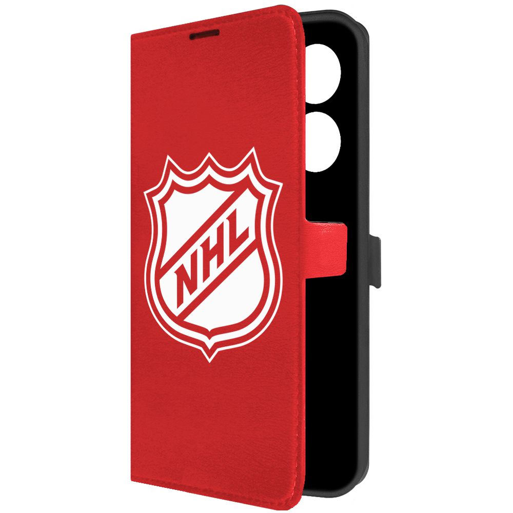

Чехол-книжка Krutoff Eco Book для Tecno Camon 20 NHL красный