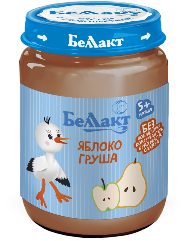

Пюре детское Беллакт яблоко груша 170 г