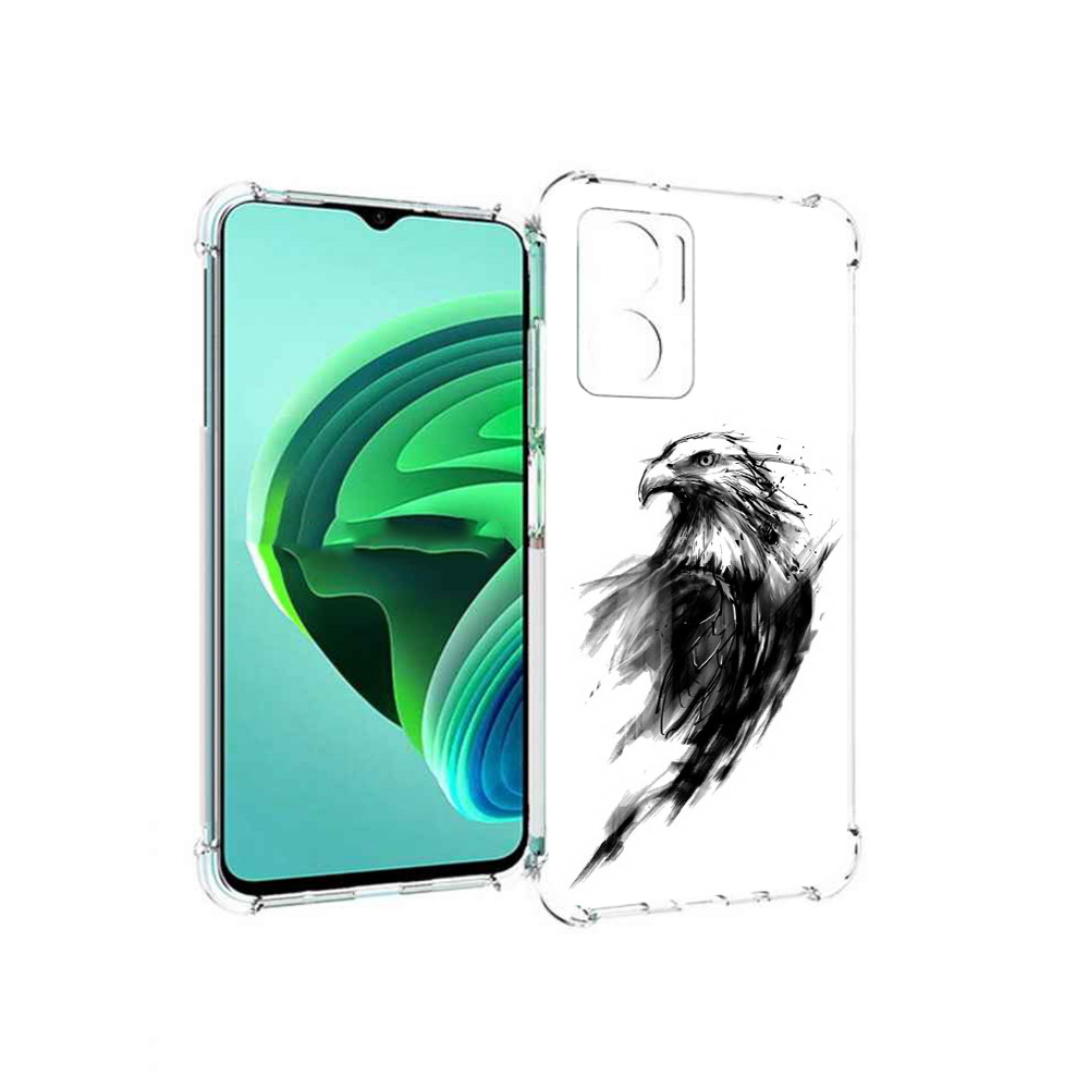 Чехол MyPads чб птица для Xiaomi Redmi Note 11E 5G/Redmi 11 Prime 5G/Redmi 10 5G