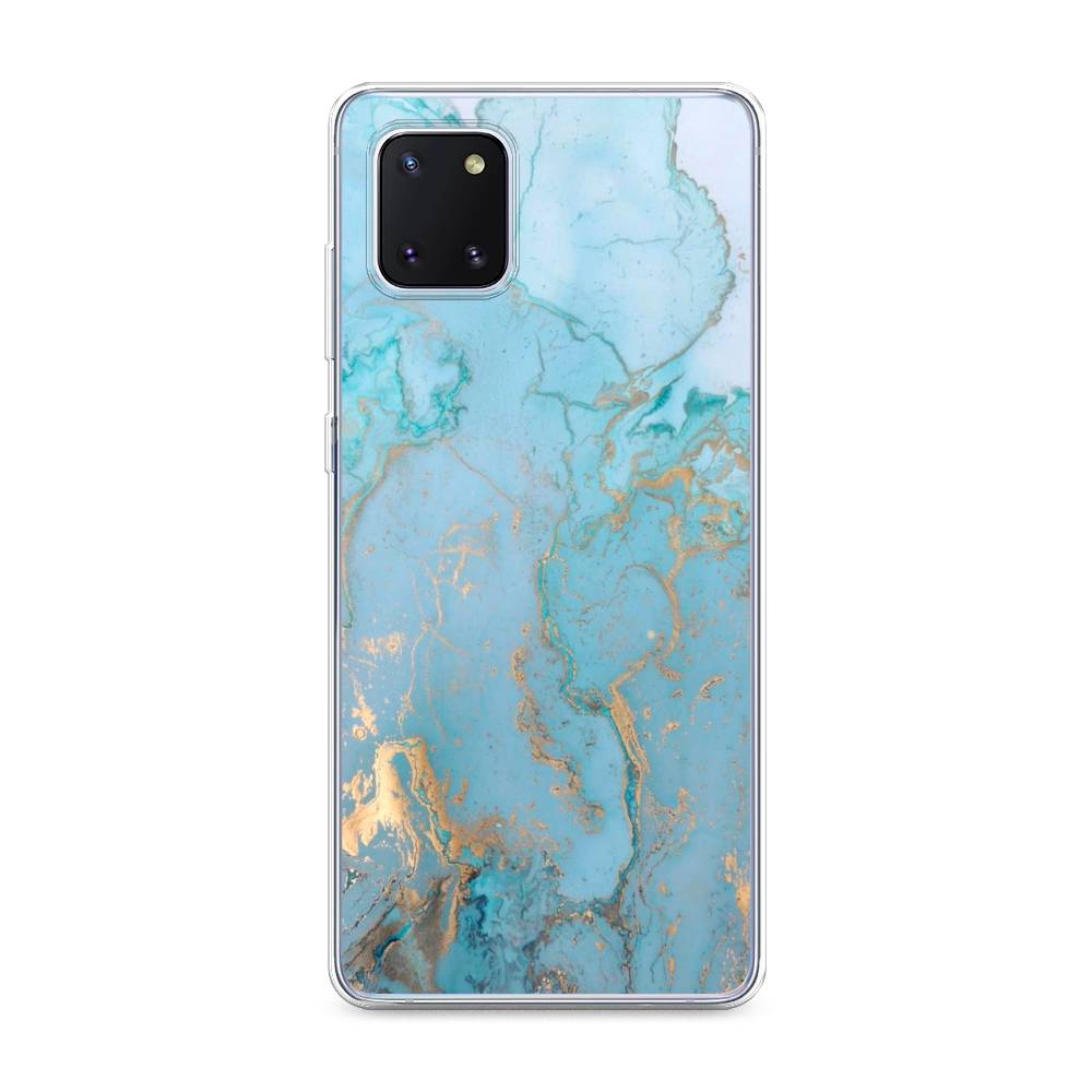 

Чехол Awog на Samsung Galaxy Note 10 Lite "Голубой мрамор рисунок", Разноцветный, 29150-3
