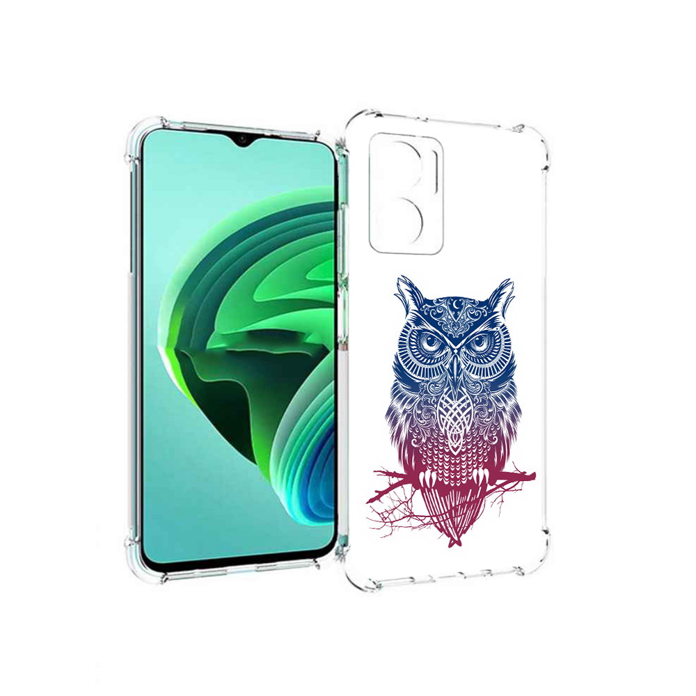 Чехол MyPads хиппи сова для Xiaomi Redmi Note 11E 5G/Redmi 11 Prime 5G/Redmi 10 5G
