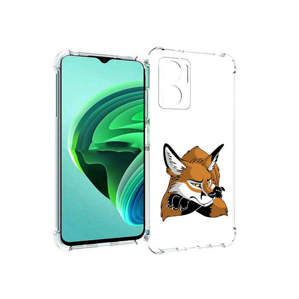 Чехол MyPads фокс для Xiaomi Redmi Note 11E 5G/Redmi 11 Prime 5G/Redmi 10 5G