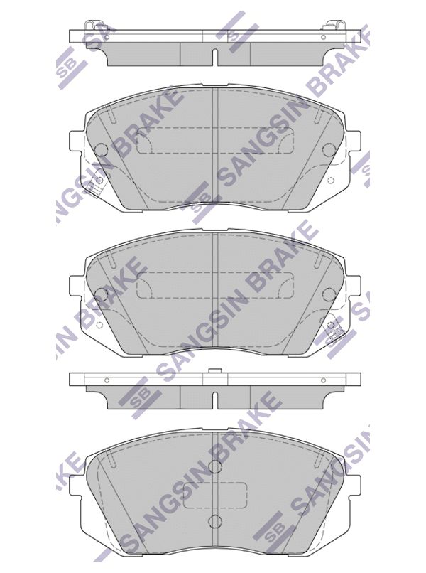

Тормозные колодки Sangsin brake передние gp1849