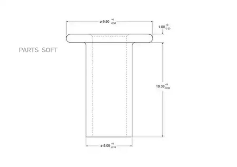 Заклепки 5х10 трубчатые комплект 100 шт.
