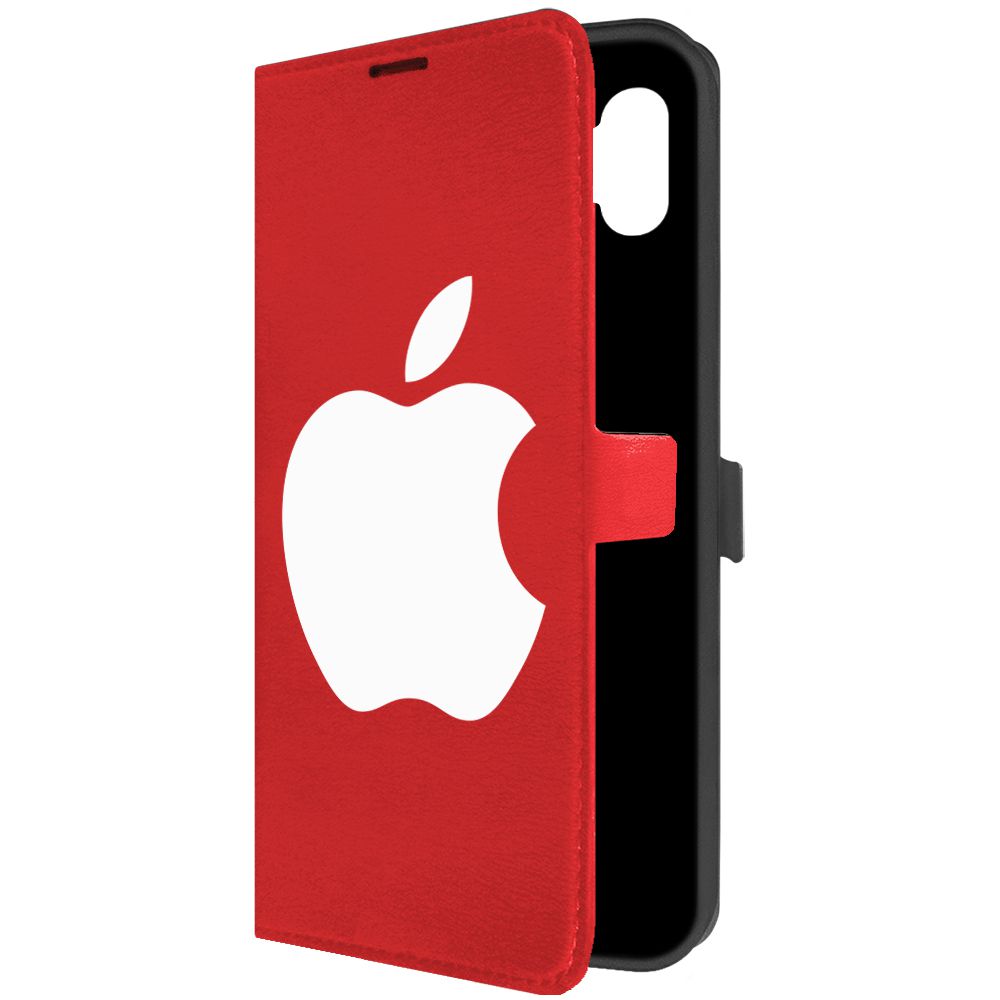 

Чехол-книжка Krutoff Eco Book для Samsung Galaxy M04 (M045) Apple (Эпл) (красный)