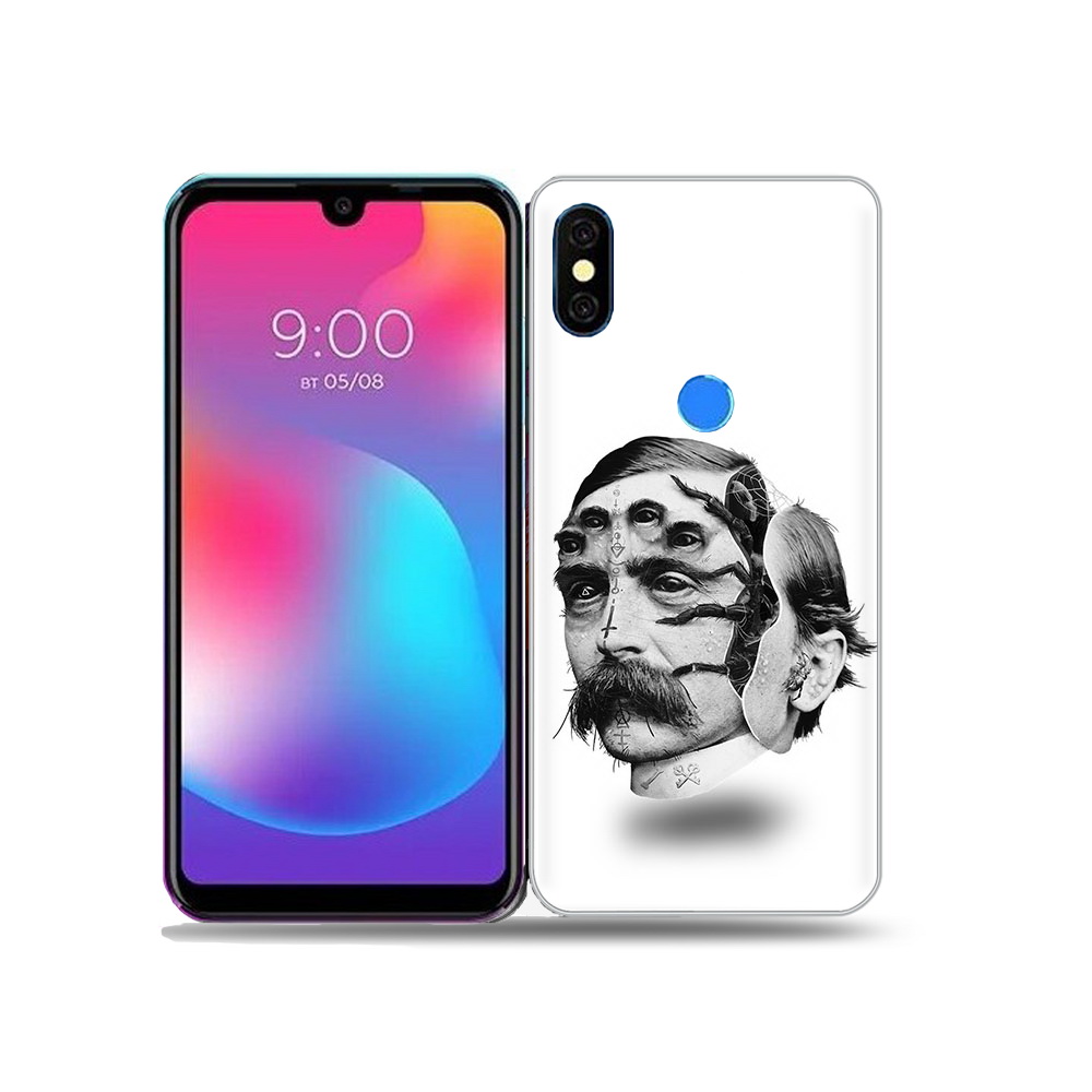 

Чехол MyPads Tocco для BQ 5730L страшное лицо мужчины, Прозрачный, Tocco