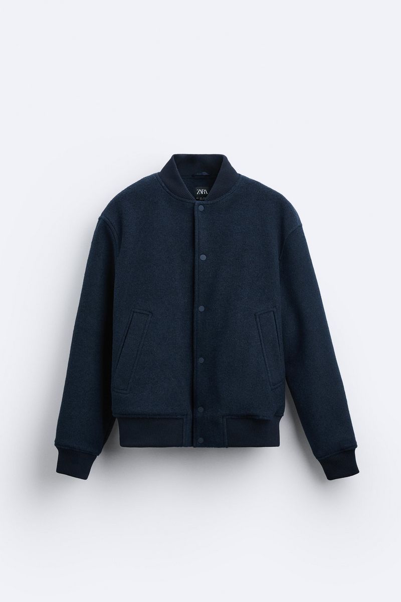 

Бомбер мужской ZARA 06318502 синий S, 06318502