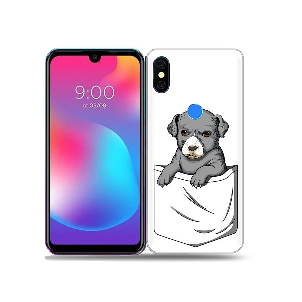 

Чехол MyPads Tocco для BQ 5730L собачка в кармане, Прозрачный, Tocco