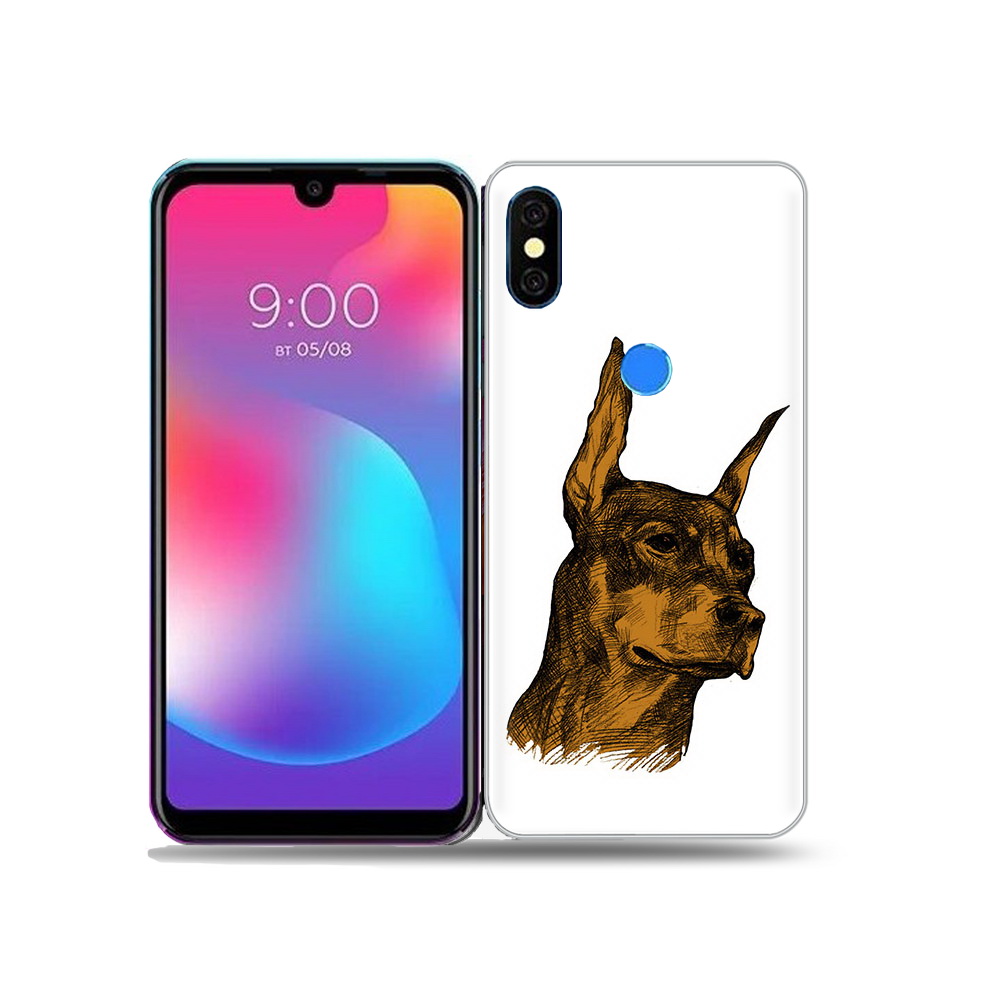 

Чехол MyPads Tocco для BQ 5730L скетч доберман, Прозрачный, Tocco