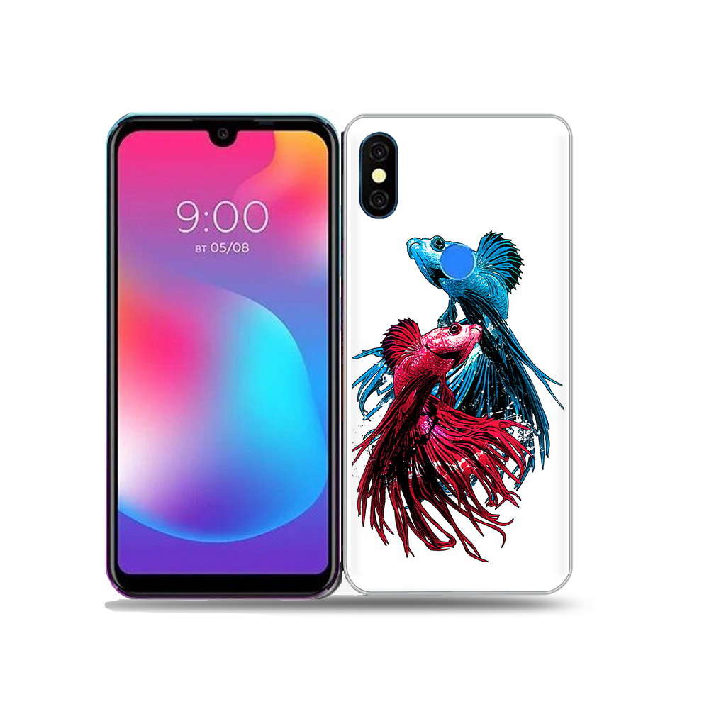 

Чехол MyPads Tocco для BQ 5730L рыбы петушки, Прозрачный, Tocco