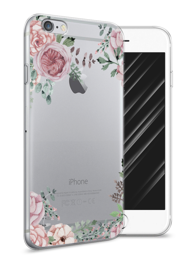 

Чехол Awog на Apple iPhone 6 / Айфон 6 "Нежные розы акварель", Разноцветный, 10450-8