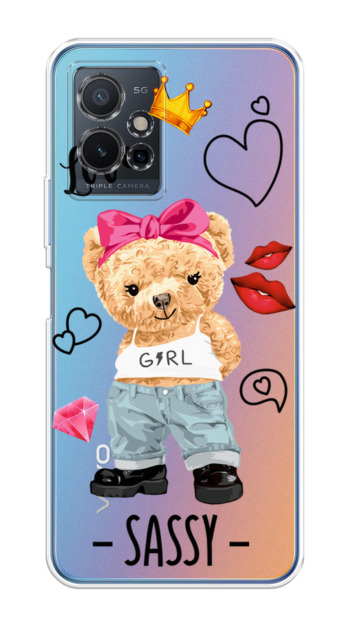 

Чехол на Vivo Y75 5G "Sugar Mommy", Голубой;белый;розовый, 266250-6