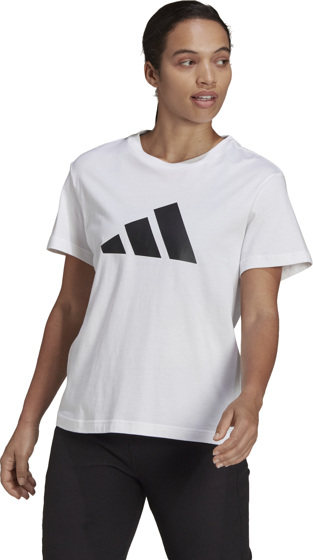 

Футболка женская Adidas W FI 3B TEE белая 2XS, Белый, W FI 3B TEE