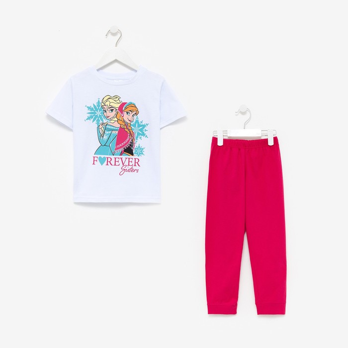 

Костюм повседневный Disney Холодное сердце, розовый/белый, 122, Холодное сердце