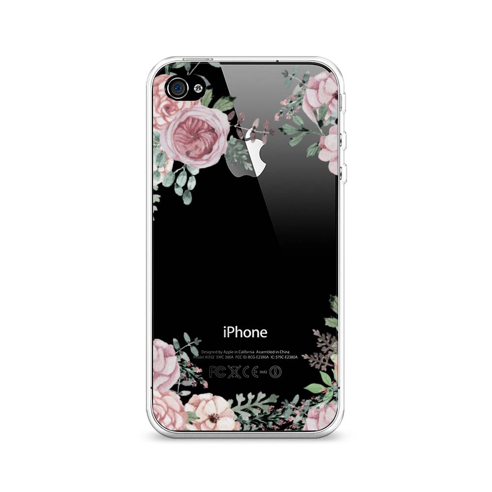 

Чехол Awog на Apple iPhone 4 / Айфон 4 "Нежные розы акварель", Разноцветный, 10150-8