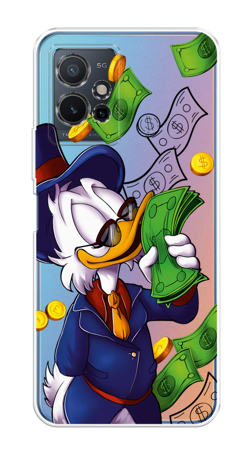 

Чехол на Vivo Y75 5G "Scrooge McDuck with Money", Синий;зеленый;белый, 266250-6