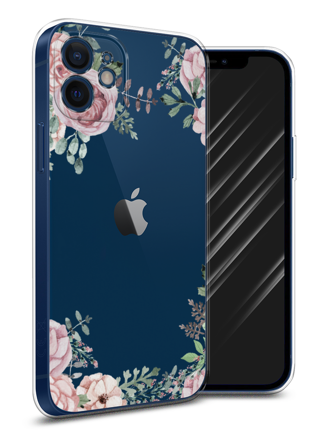 

Чехол Awog на Apple iPhone 12 mini / Айфон 12 mini "Нежные розы акварель", Разноцветный, 12650-8