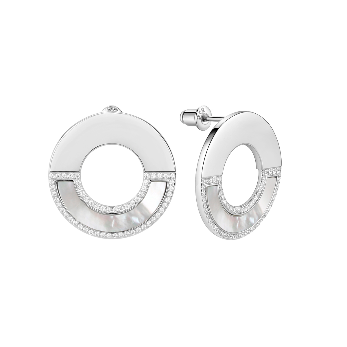 

Серьги из серебра с фианитом Fresh Jewelry PI-E02680-X-W-PN-X-W, PI-E02680-X-W-PN-X-W