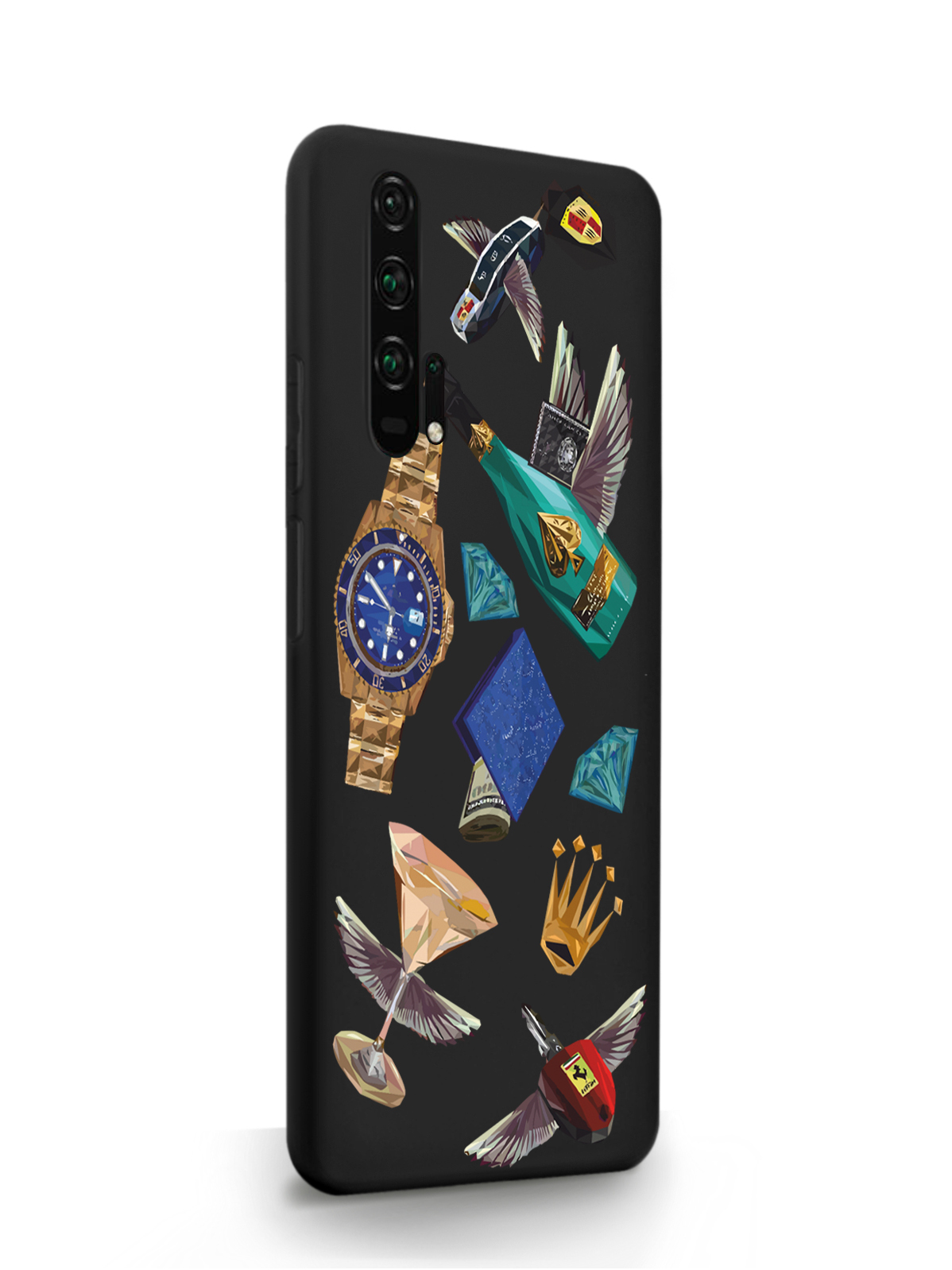 

Чехол MustHaveCase HONOR 20 Luxury lifestyle черный, Разноцветный, HONOR 20 Luxury lifestyle