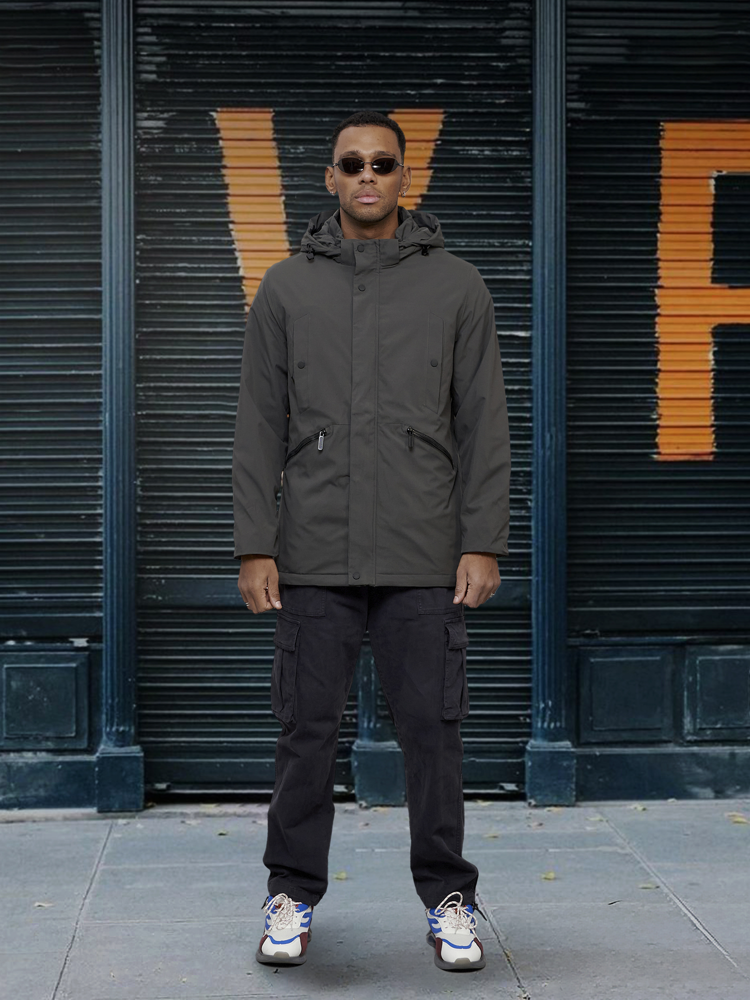 

Куртка мужская NoBrand OI-6830 серая XXL, Серый, OI-6830