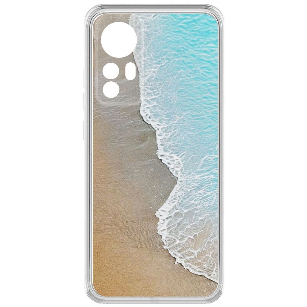 

Чехол-накладка Krutoff Clear Case Прибой для Xiaomi 12X, Прозрачный