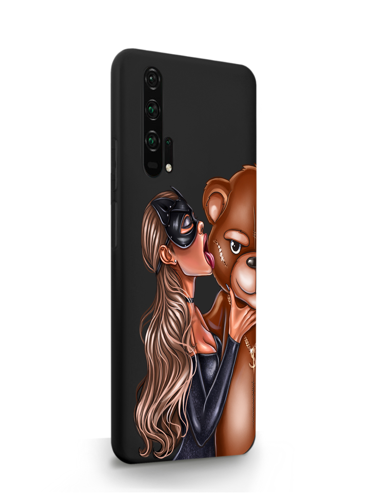 

Чехол MustHaveCase HONOR 20 Кошечка и мишка черный, Черный;коричневый, HONOR 20 Кошечка и мишка