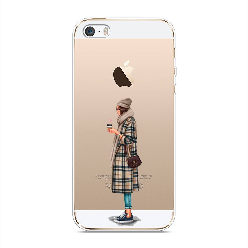 

Чехол на Apple iPhone 5 "Утренний кофе", Коричневый;бежевый, 10350-6
