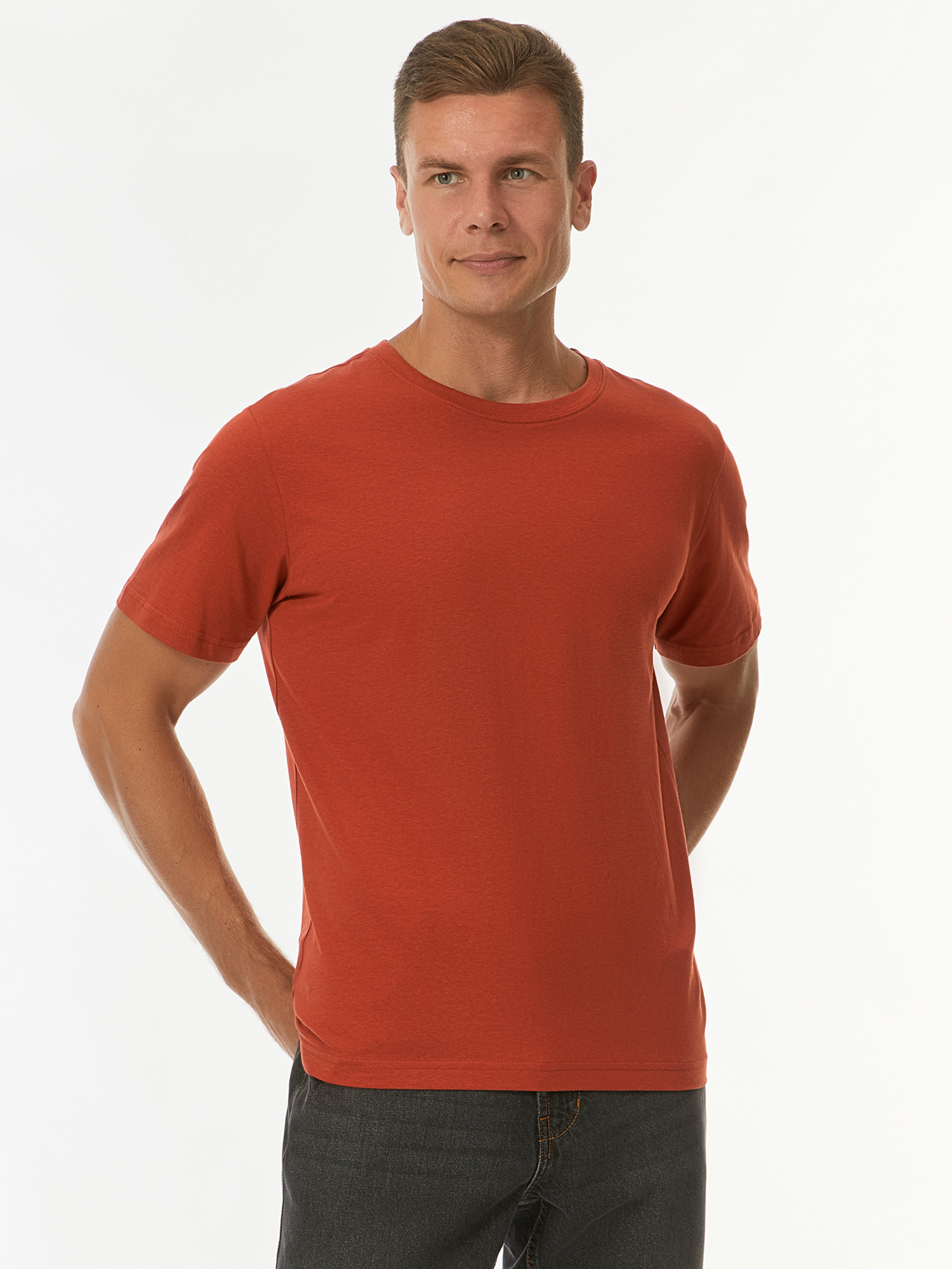 

Футболка мужская oodji 5L641001I-3 красная L, Красный, 5L641001I-3