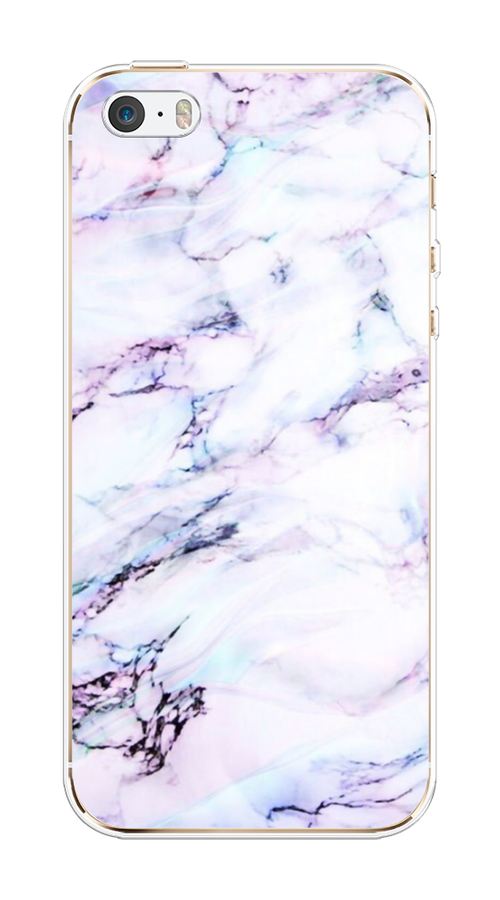 

Чехол на Apple iPhone 5 "Радужный мрамор", Серый;фиолетовый, 10350-3