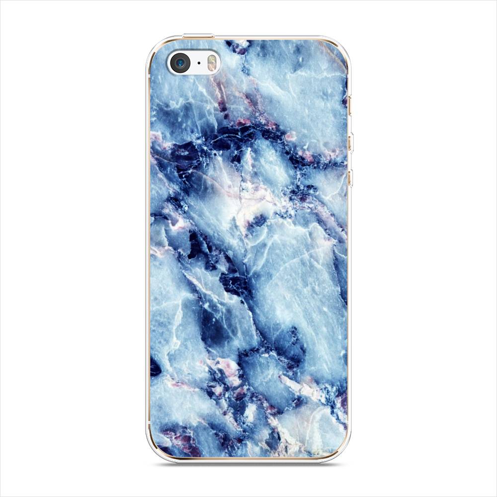 фото Чехол на apple iphone 5 "мрамор с синими прожилками" case place