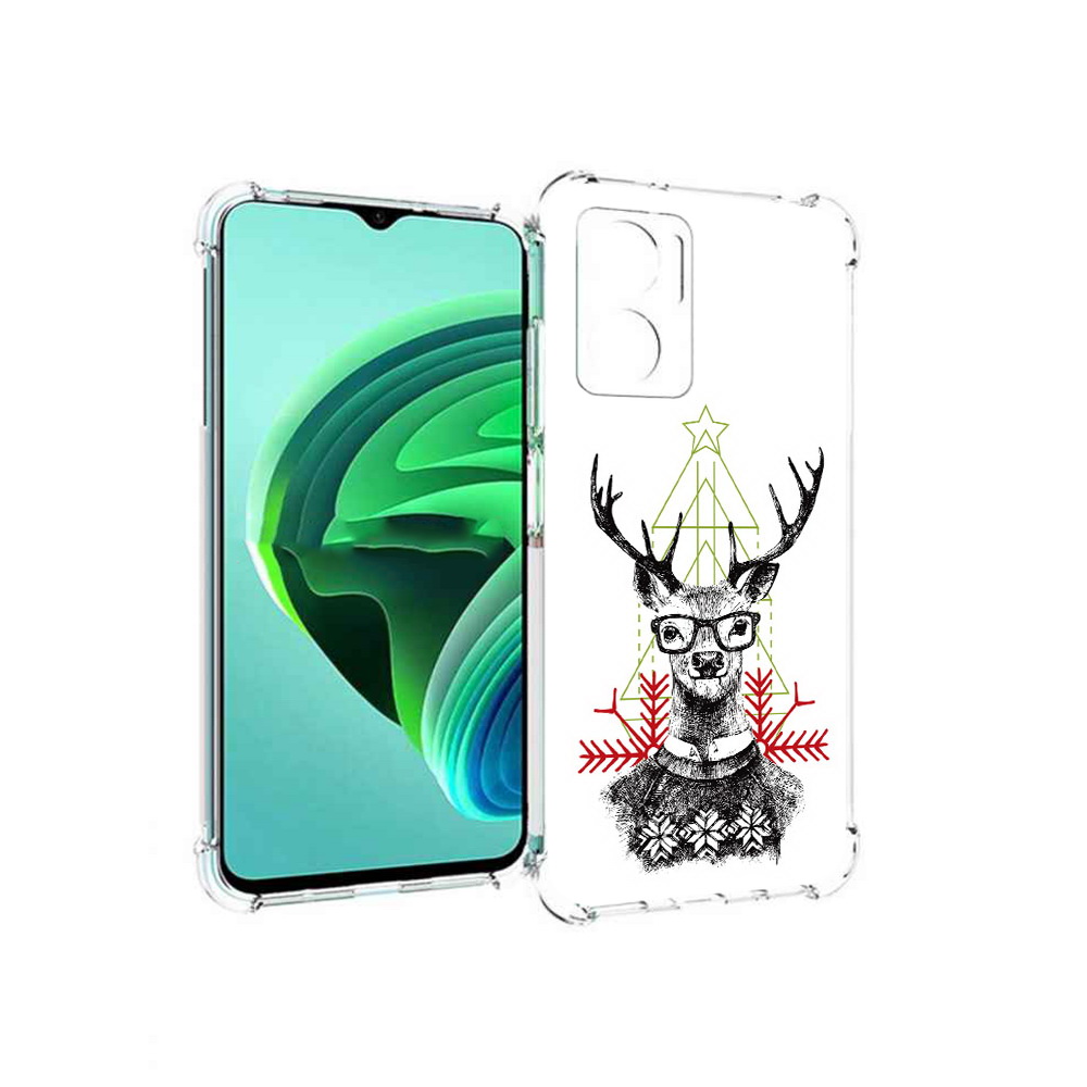 Чехол MyPads умный олень для Xiaomi Redmi Note 11E 5G/Redmi 11 Prime 5G/Redmi 10 5G