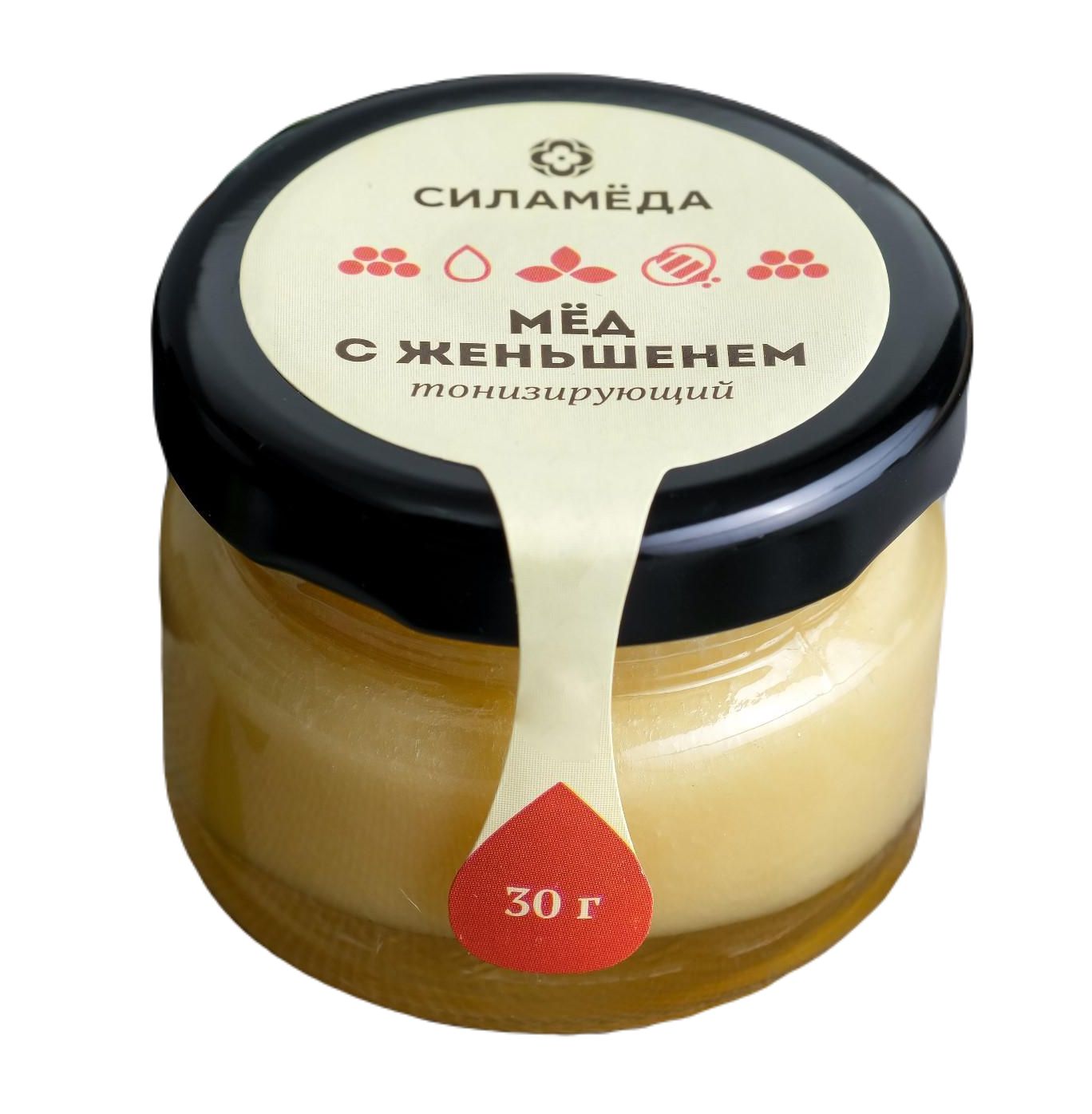 Мед с женьшенем, 30 г