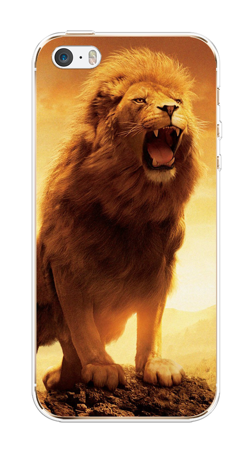 

Чехол на Apple iPhone 5 "Львиный рык", Коричневый;желтый;оранжевый, 10350-1
