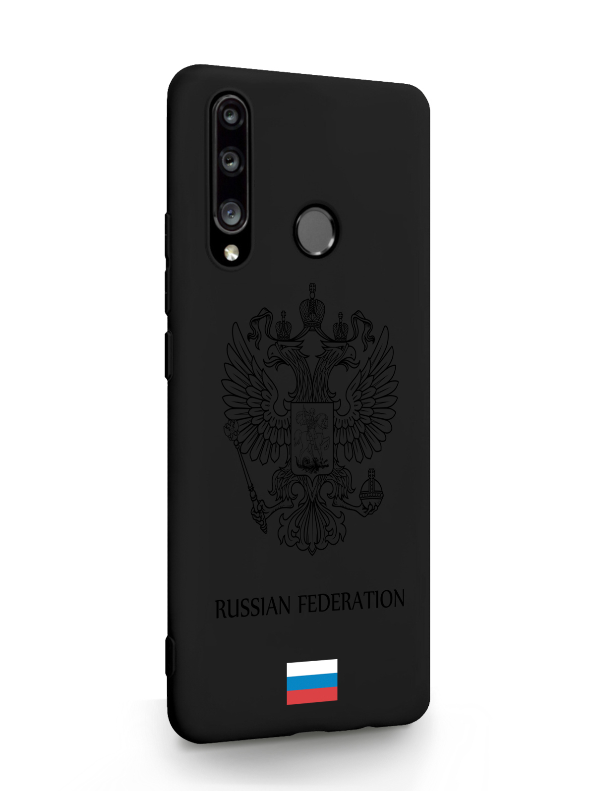 фото Чехол musthavecase honor 10i черный лаковый герб россия черный