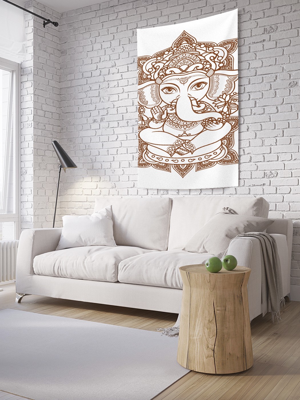 

Вертикальное фотопанно на стену JoyArty Ганеша дудл 150x200 см, Ганеша дудл