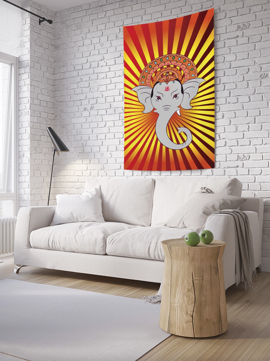 

Вертикальное фотопанно на стену JoyArty Священный слон поп-арт 150x200 см, Священный слон поп-арт