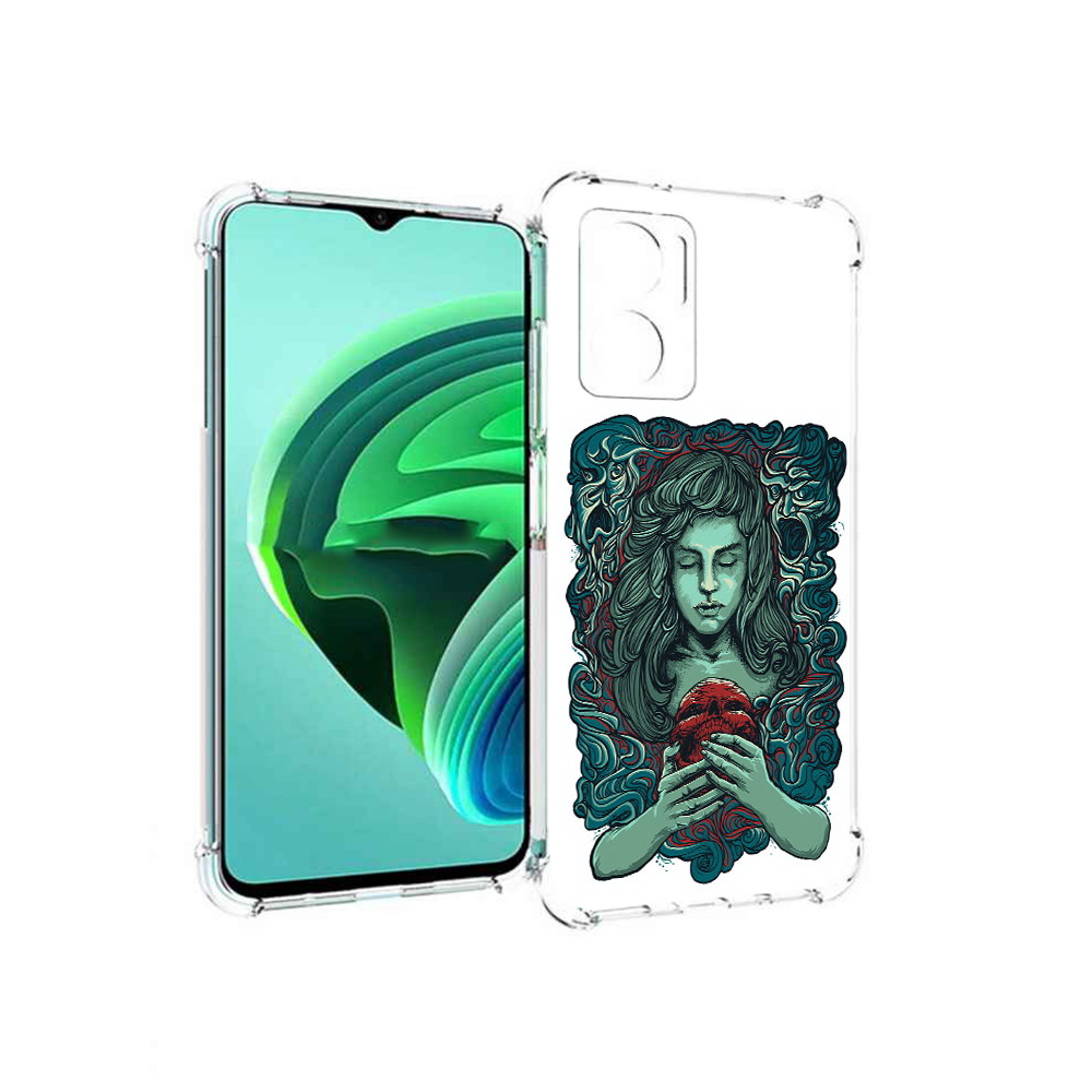 Чехол MyPads спящая девушка для Xiaomi Redmi Note 11E 5G/Redmi 11 Prime 5G/Redmi 10 5G