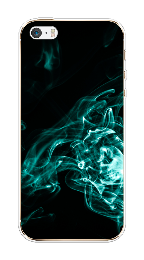 

Чехол на Apple iPhone 5 "Дым", Голубой;черный, 10350-3