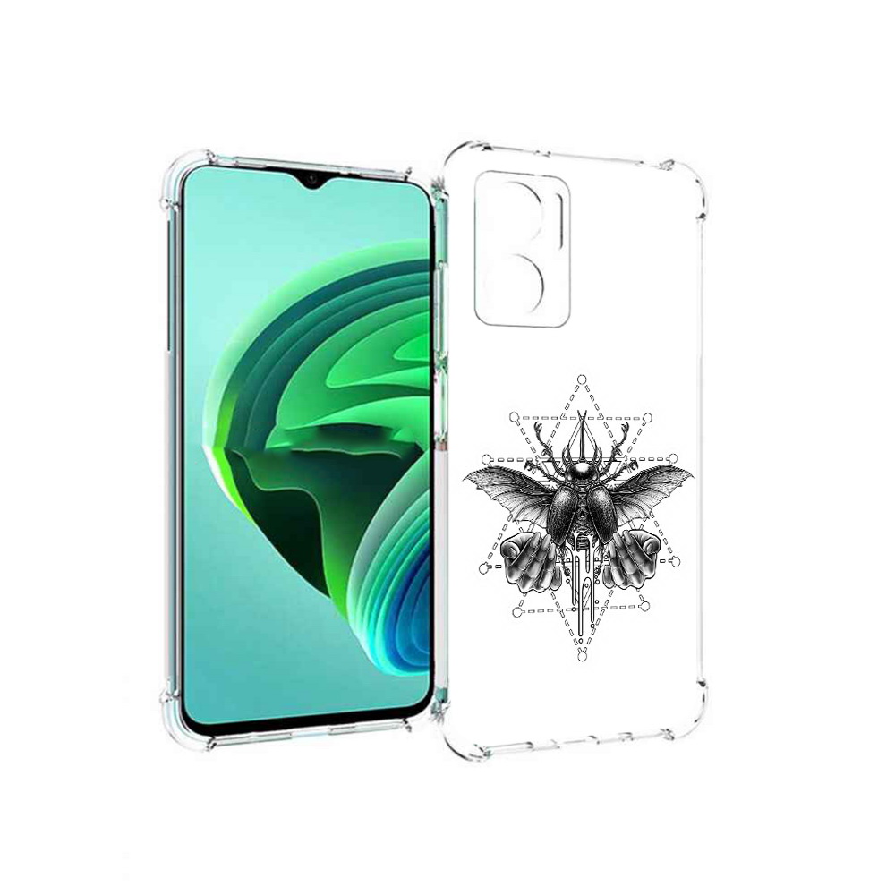 Чехол MyPads скарабей для Xiaomi Redmi Note 11E 5G/Redmi 11 Prime 5G/Redmi 10 5G