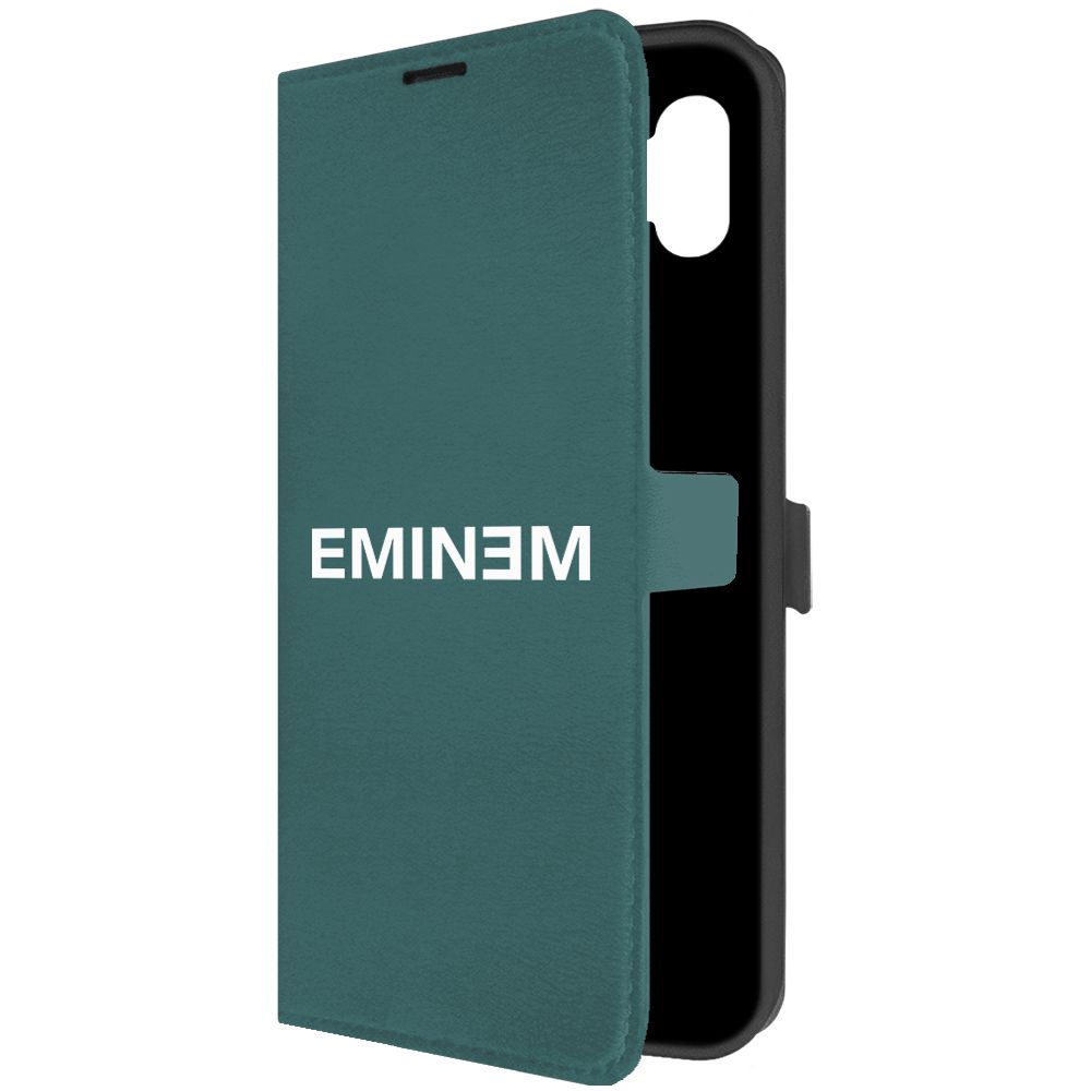 

Чехол-книжка Krutoff Eco Book для Samsung Galaxy M04 Eminem зелёный опал, Зеленый