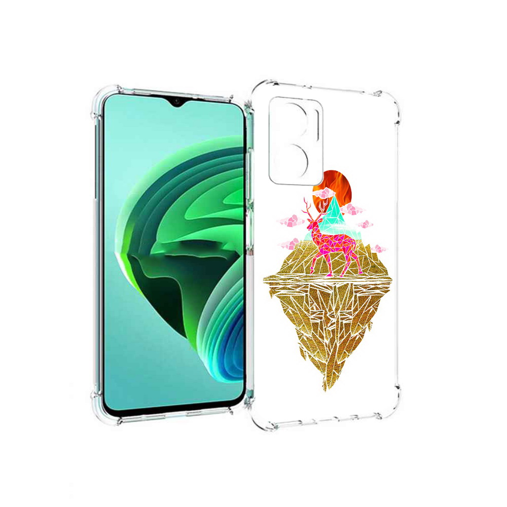 

Чехол MyPads розовый олень абстракция для Xiaomi Redmi Note 11E 5G, Прозрачный, Tocco