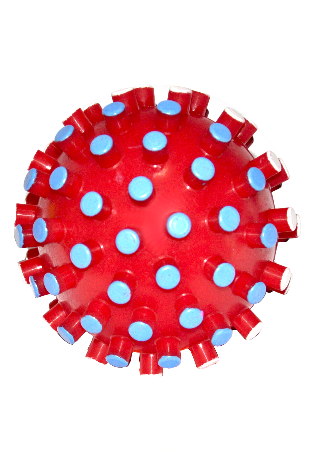 Игрушка для собак Зооник Мяч-мина большая, красный, 11.5 см