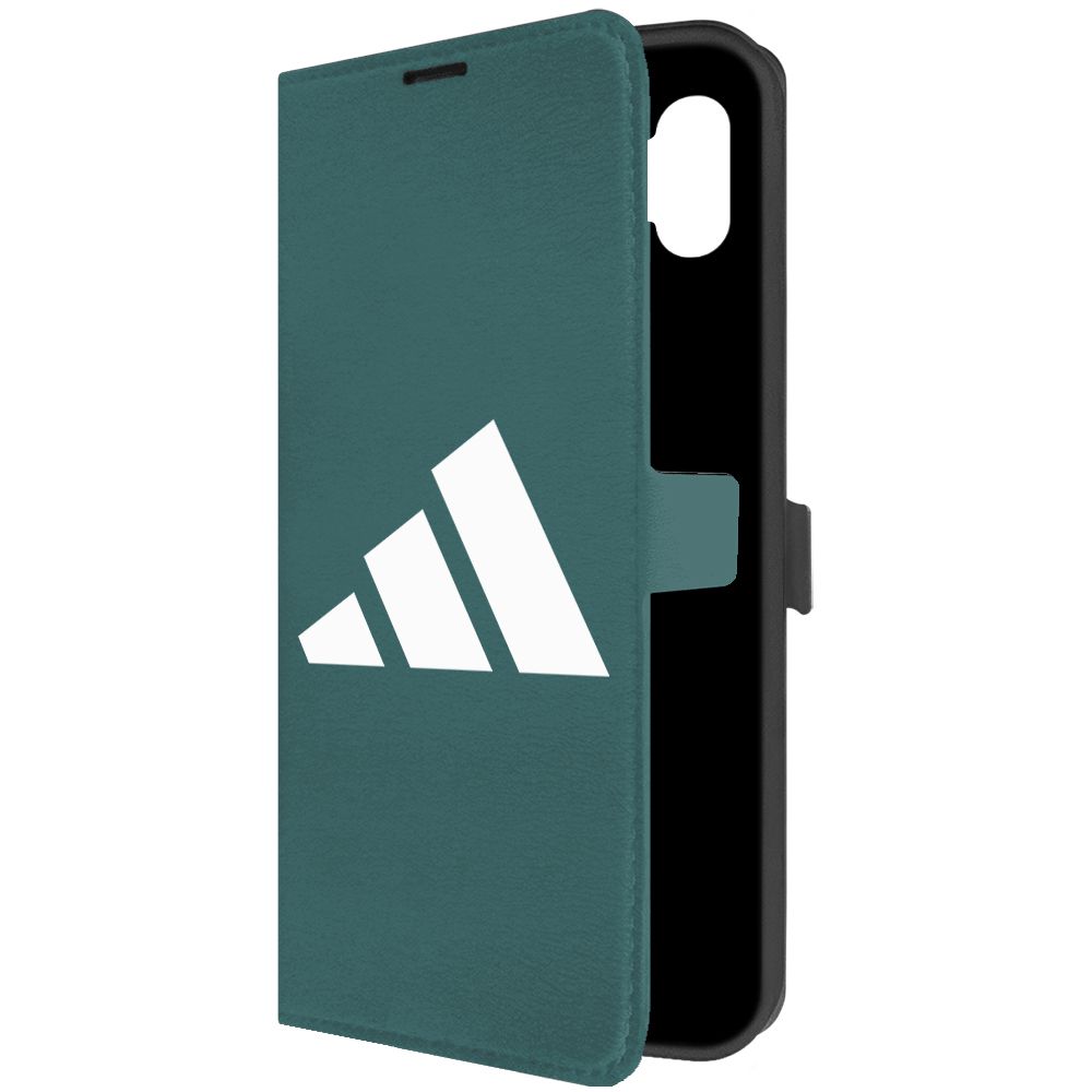 

Чехол-книжка Krutoff Eco Book для Samsung Galaxy M04 Adidas зелёный опал, Зеленый