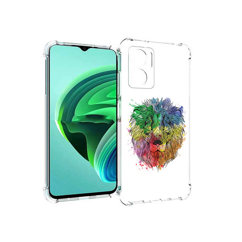 

Чехол MyPads разноцветный гордый лев для Xiaomi Redmi Note 11E 5G/Redmi 11 Prime 5G, Прозрачный, Tocco